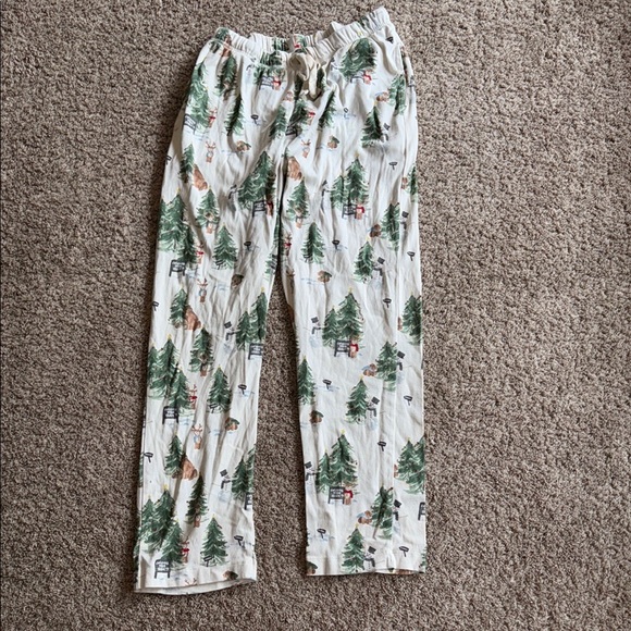 Burt’s Bees baby Christmas tree farm pajama pants size large - Picture 1 of 6